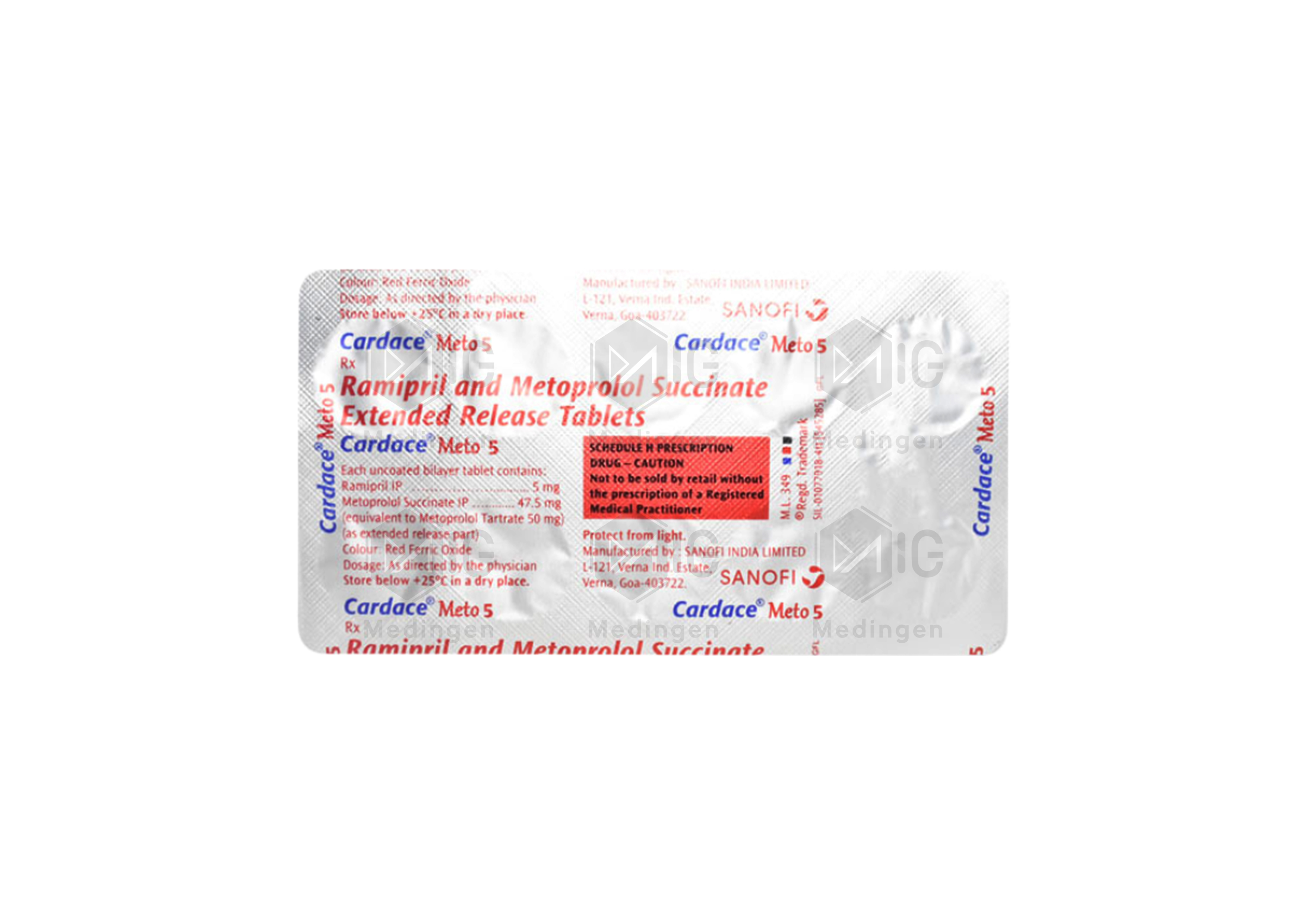 CARDACE METO 5MG